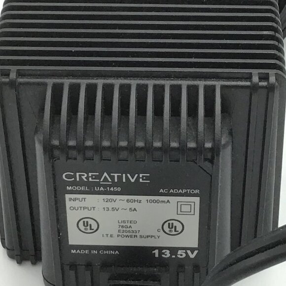 CREATIVE AC ADAPTOR, MODEL # UA-1450 - Picture 1 of 3